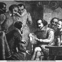 Thomas Fuller s story of Shakespeare and Jonson debating at the Mermaid Tavern, 19th century